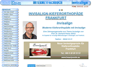 Desktop Screenshot of kieferorthopaede-frankfurt.com